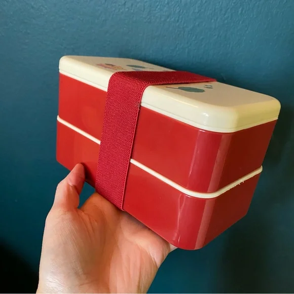 Cute Bon Appetit Hawaiian Shark and Chick Print Double Layer Lunch Box - Picture 3 of 6